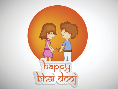 印度教节日Bhai Dooj背景插图