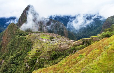 马丘比丘，秘鲁印加小镇全景