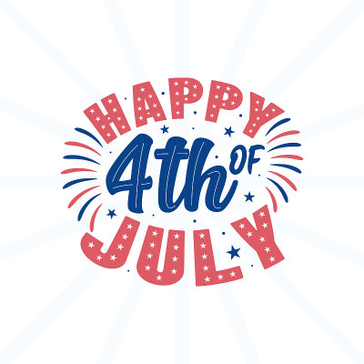 7月4日，自由向量独立日快乐。