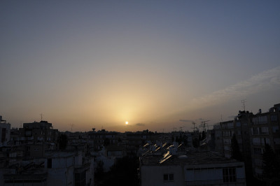 柔和的夕阳