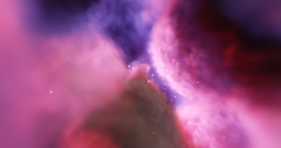 恒星星云的诞生，恒星的摇篮。恒星系统和气体星云。新生的恒星，被强辐射加热的发光星云。外太空。科幻小说