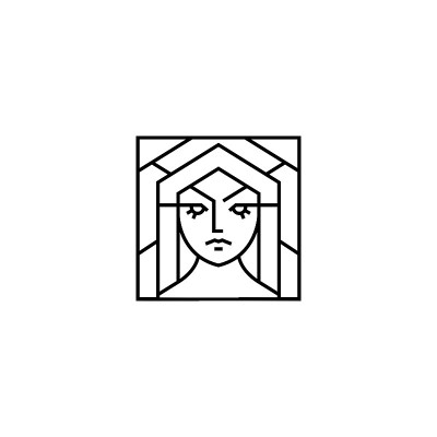 女女神矢量图标插图