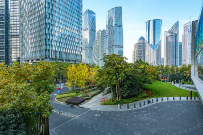 中国上海金融中心城市路