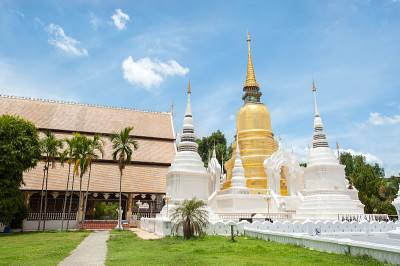 泰国清迈，Wat Suan Dok外景拍摄。