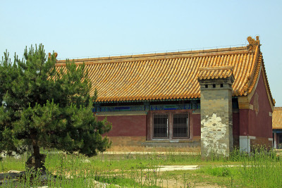 中国古代传统建筑风格的景观，特写照片