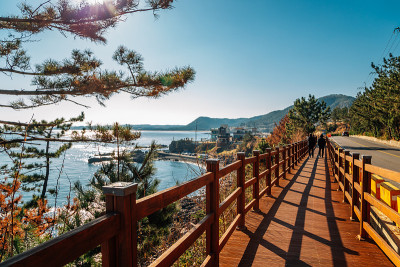 韩国浦项的Haeoreum天文台步道和海