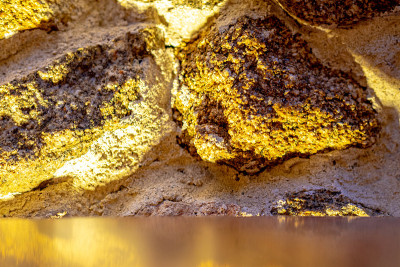 the edge of metallic table and damaged weathered b