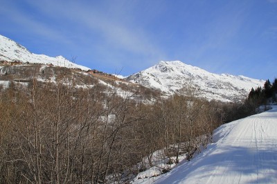 法国瓦尔梅涅尔高山滑雪胜地。