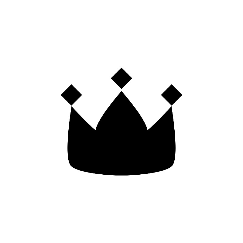 皇冠图标，国王矢量，皇后插图