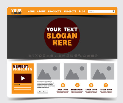 Web browser template