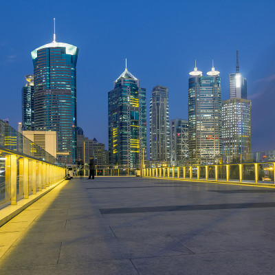 上海的全景