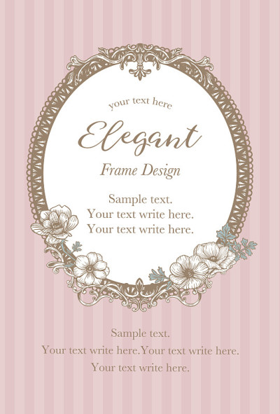 Cute shop card girly design