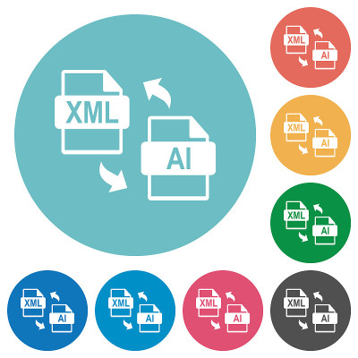 XML AI文件转换平圆图标