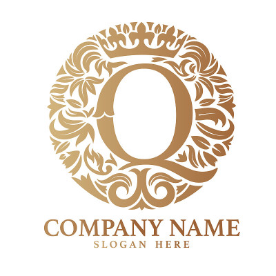 字母Q组合logo设计。