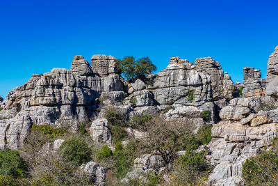 El Torcal de Antequera, Andalusia, Spain，在Antequer