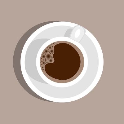 一杯咖啡。
