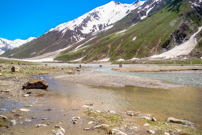 美丽的湖泊和山脉，Saiful Muluk湖，纳兰山谷，Mansehra区，开伯尔-普赫图赫瓦，巴基