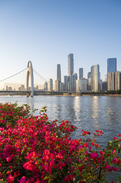 中国广州的建筑风景