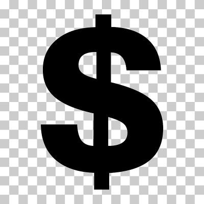 美元货币符号，商业现金图标，保存货币银行标志，矢量插图孤立的背景