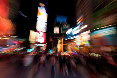 夜晚的时代广场