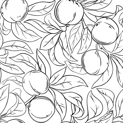peach vector pattern
