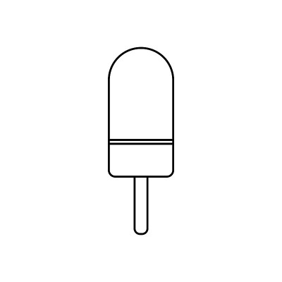 冰淇淋图标，甜蜜矢量，甜点插图