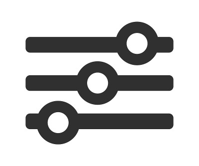调整图标的象征。调整标志标志设置。矢量插图形象。孤立在白色背景上。