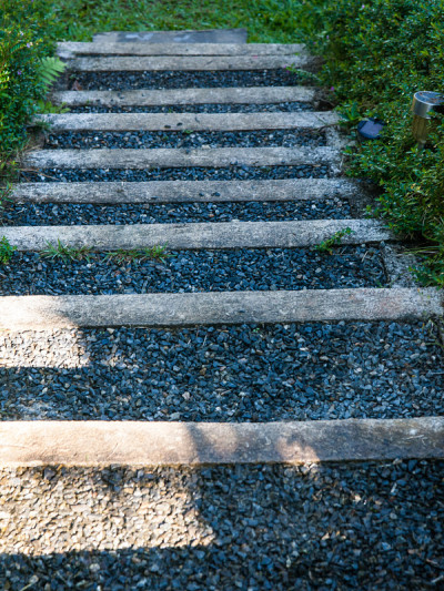 公园里的梯子走道
