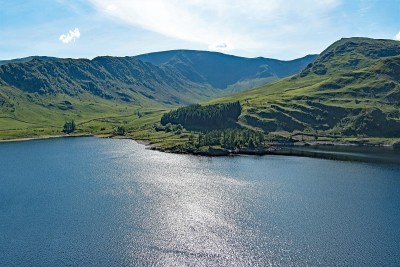 英国坎布里亚郡湖区的霍斯水库