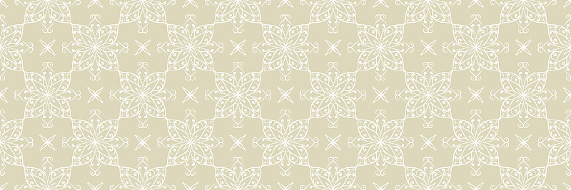 White arabic seamless pattern on olive green backg