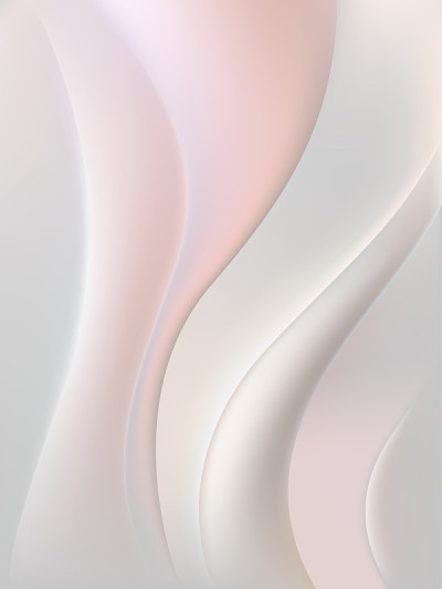 Abstract shape. White. Curves. Gradient.
