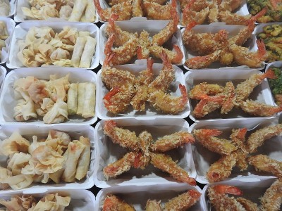 泰国市场上的食物
