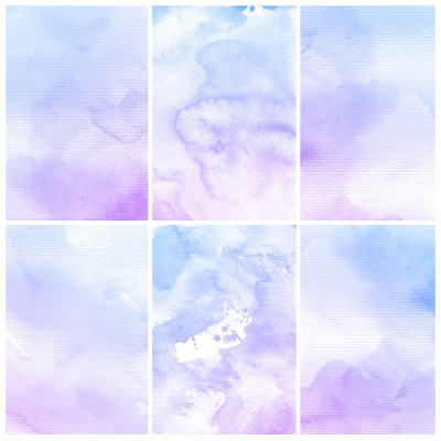 一套彩色水彩画背景