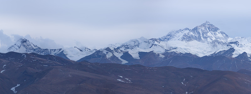 喜马拉雅山珠穆朗玛峰地区，西藏。
