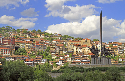阿森斯的纪念碑在Veliko Tarnovo