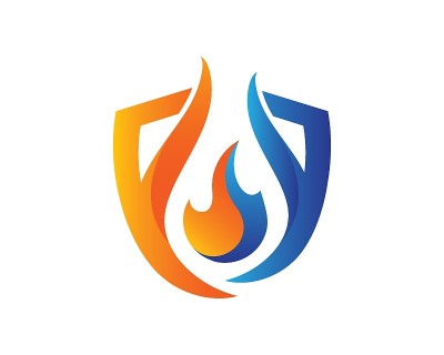 火焰火焰标志模板矢量图标石油，天然气和能源标志