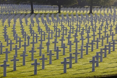 二战时的美国士兵坟墓，比利时
