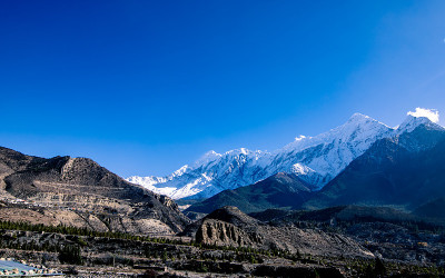 美丽的风景，光辉山脉