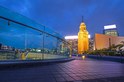 夜景香港老钟楼