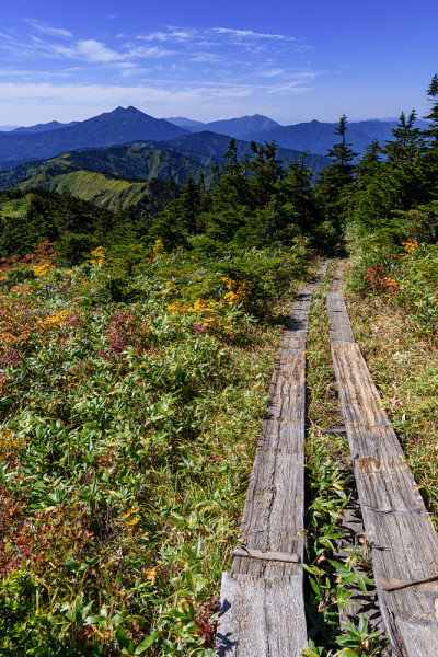 上狭武山和横竹山的山路