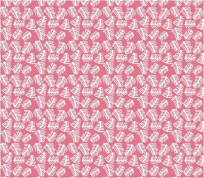 斯堪的纳维亚树叶，植物壁纸，背景图案/插图材料(矢量插图)