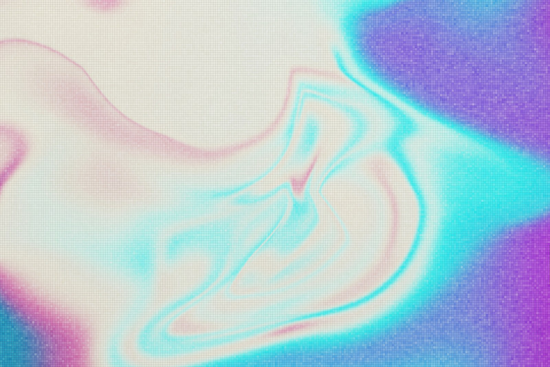 全息霓虹灯背景。壁纸