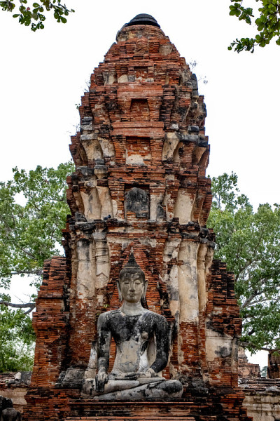 泰国大城府的玛哈寺