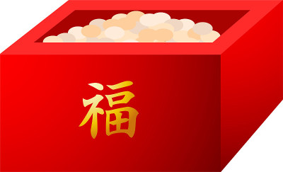 Elegant Beans of Japanese Setsubun went into measu