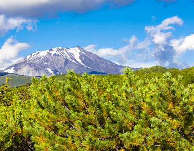 俄罗斯堪察加半岛维柳钦斯基火山