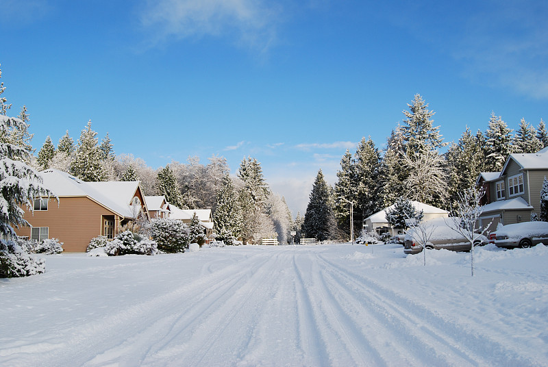 雪附近