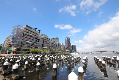 码头区城市景观澳大利亚墨尔本