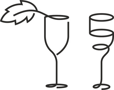 酒杯单色图标