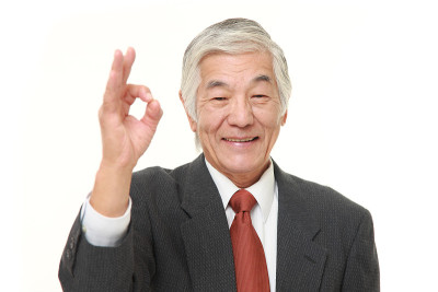 日本资深商人表现出完美的迹象