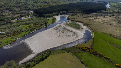 英国苏格兰高地的钻石河